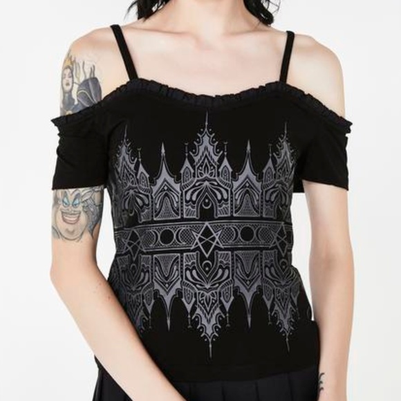 Killstar Tops - Killstar Duchess Bardot Top